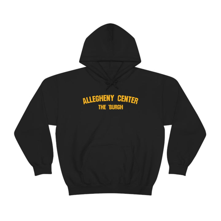 Pittsburgh Neighborhood - Allegheny Center - The 'Burgh Neighborhood Series -Hooded Sweatshirt Hoodie Printify Black S 