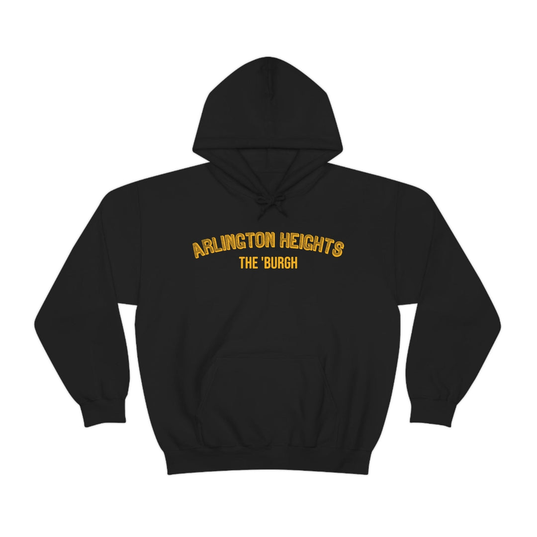 Pittsburgh Neighborhood - Arlington Heights - The 'Burgh Neighborhood Series -Hooded Sweatshirt Hoodie Printify Black S 