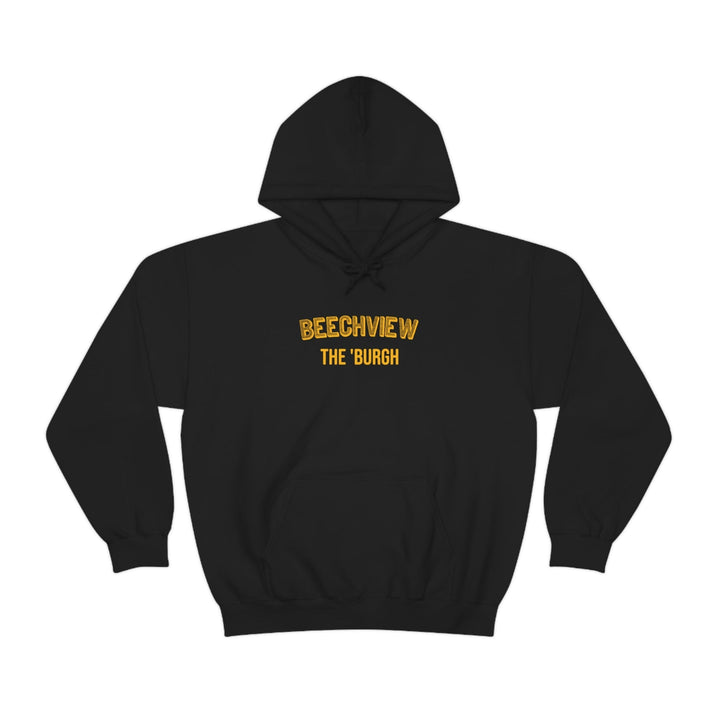 Pittsburgh Neighborhood - Beechview - The 'Burgh Neighborhood Series -Hooded Sweatshirt Hoodie Printify Black S 