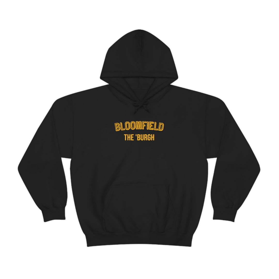 Pittsburgh Neighborhood - Bloomfield - The 'Burgh Neighborhood Series -Hooded Sweatshirt Hoodie Printify Black S 