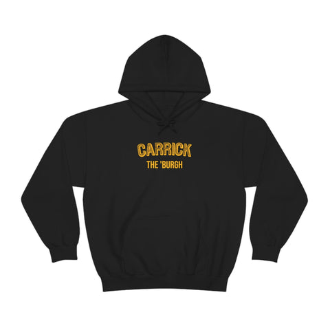 Pittsburgh Neighborhood - Carrick - The 'Burgh Neighborhood Series -Hooded Sweatshirt Hoodie Printify Black S 