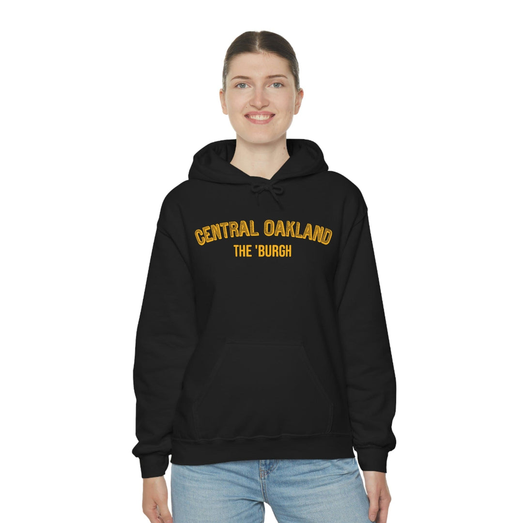 Pittsburgh Neighborhood - Central Oakland - The 'Burgh Neighborhood Series -Hooded Sweatshirt Hoodie Printify   