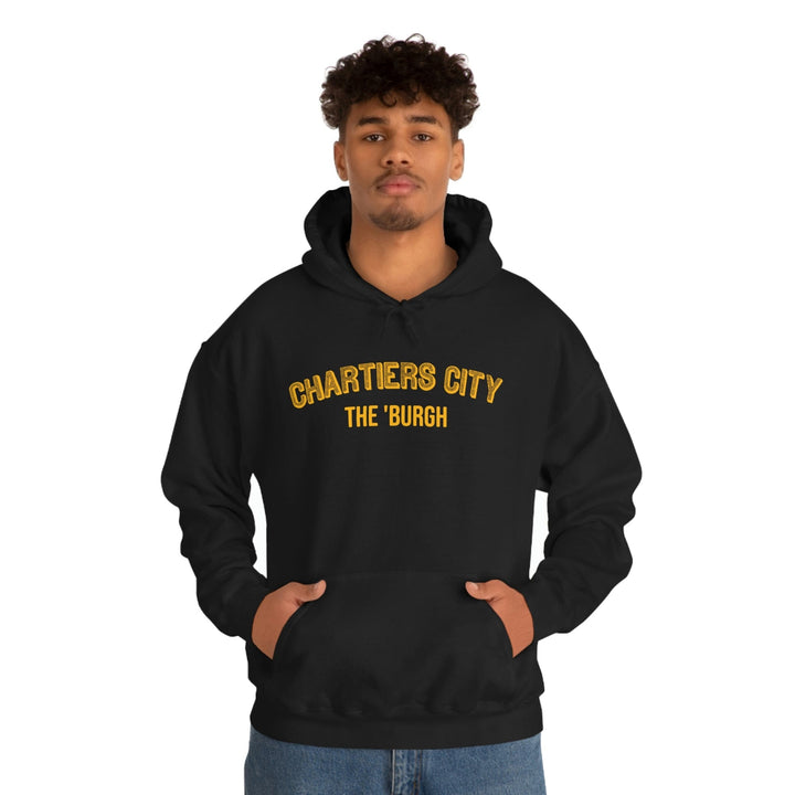 Pittsburgh Neighborhood - Chartiers City - The 'Burgh Neighborhood Series -Hooded Sweatshirt Hoodie Printify   