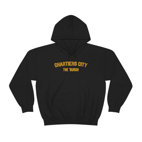 Pittsburgh Neighborhood - Chartiers City - The 'Burgh Neighborhood Series -Hooded Sweatshirt Hoodie Printify Black S 