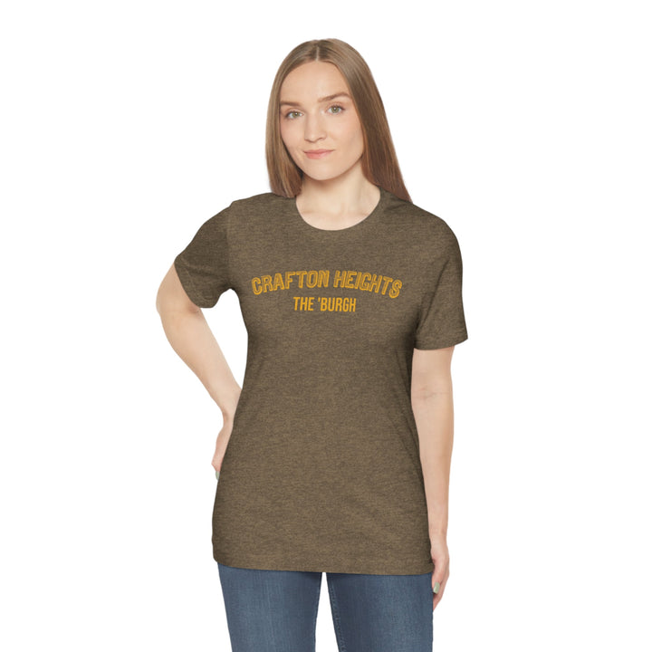 Pittsburgh Neighborhood - Crafton Heights - short-sleeved tee shirt T-Shirt Printify   
