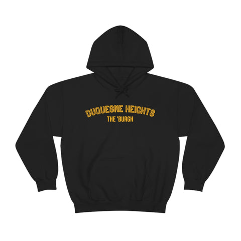 Pittsburgh Neighborhood - Duquesne - The 'Burgh Neighborhood Series -Hooded Sweatshirt Hoodie Printify Black S 