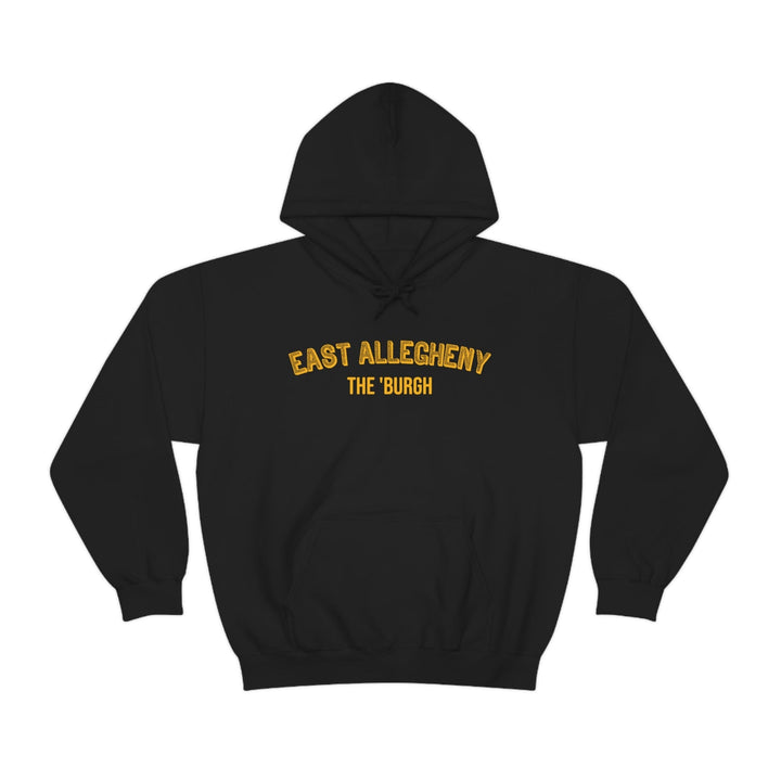 Pittsburgh Neighborhood - East Allegheny - The 'Burgh Neighborhood Series -Hooded Sweatshirt Hoodie Printify Black S 