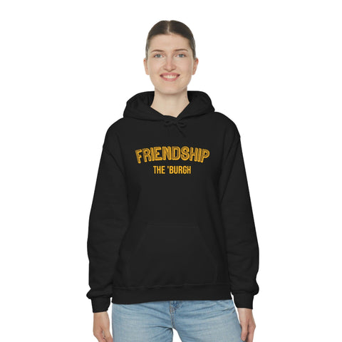 Pittsburgh Neighborhood - Friendship - The 'Burgh Neighborhood Series -Hooded Sweatshirt Hoodie Printify   