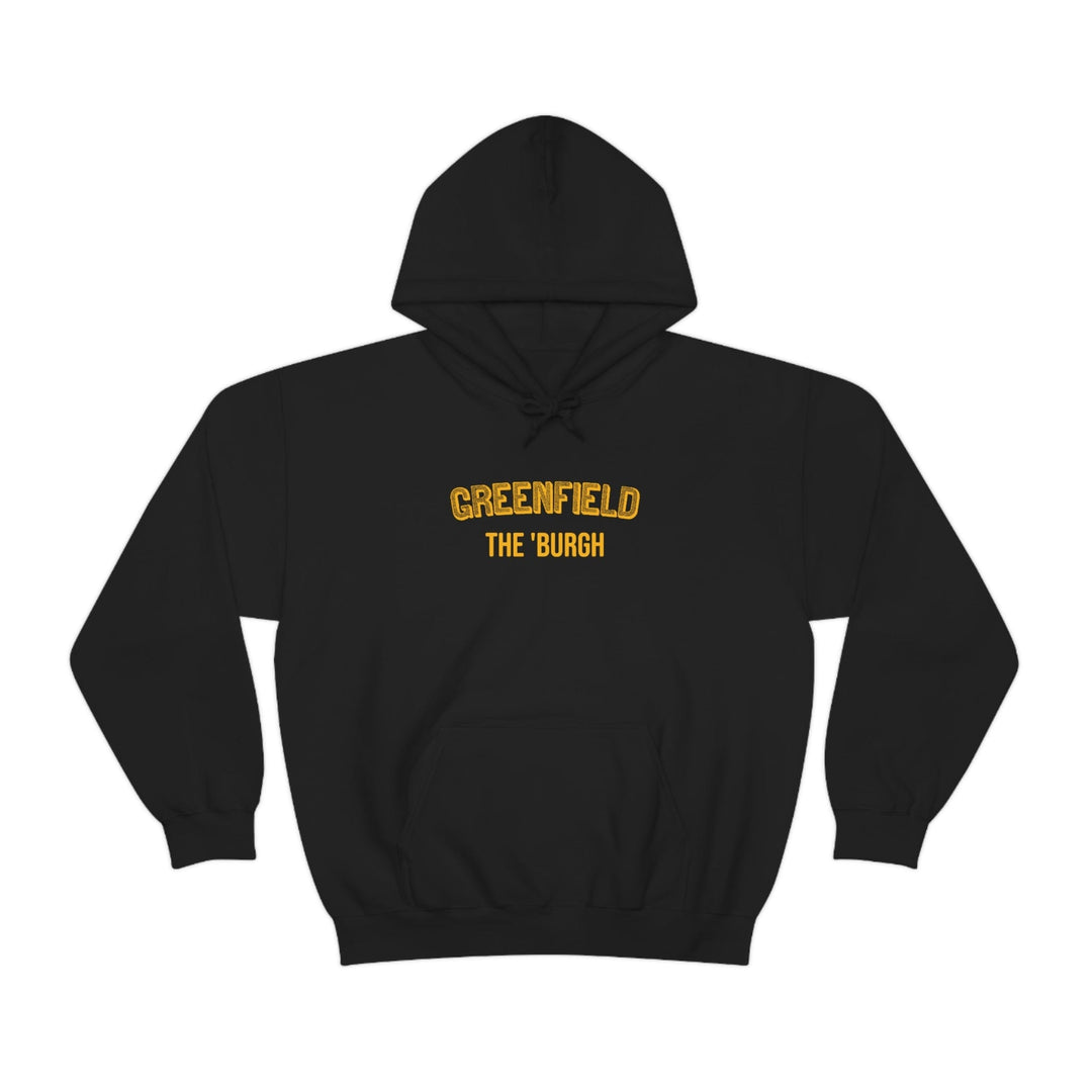 Pittsburgh Neighborhood - Greenfield - The 'Burgh Neighborhood Series -Hooded Sweatshirt Hoodie Printify Black S 