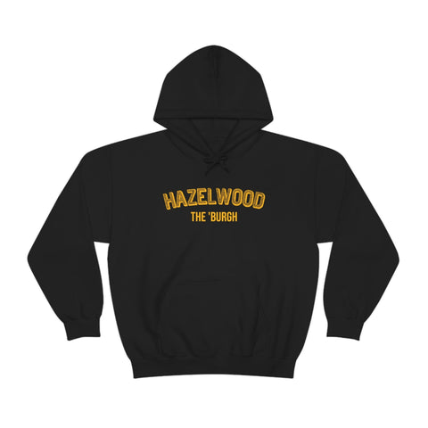 Pittsburgh Neighborhood - Hazelwood - The 'Burgh Neighborhood Series -Hooded Sweatshirt Hoodie Printify Black S 