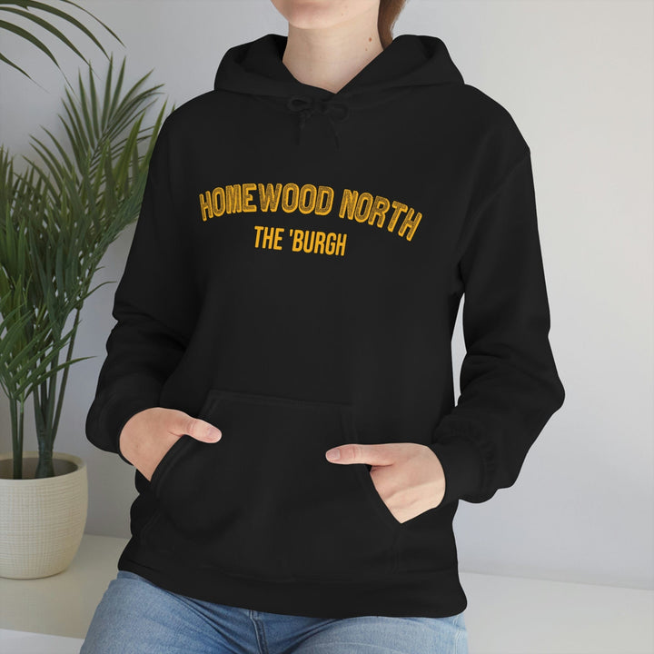 Pittsburgh Neighborhood - Homewood North - The 'Burgh Neighborhood Series -Hooded Sweatshirt Hoodie Printify   