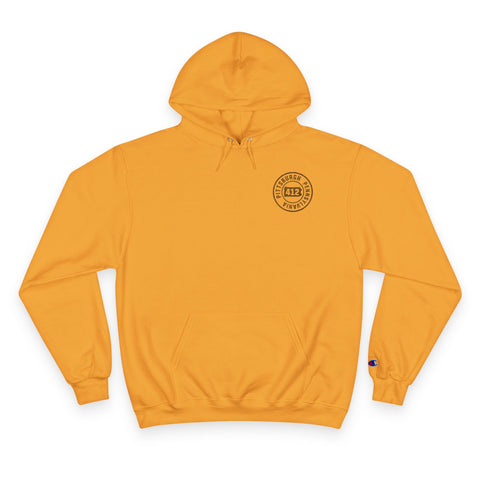 Pittsburgh Neighborhood Hoodie - Champion S700 Eco Hooded Sweatshirt With Map Print Hoodie - YinzerShop