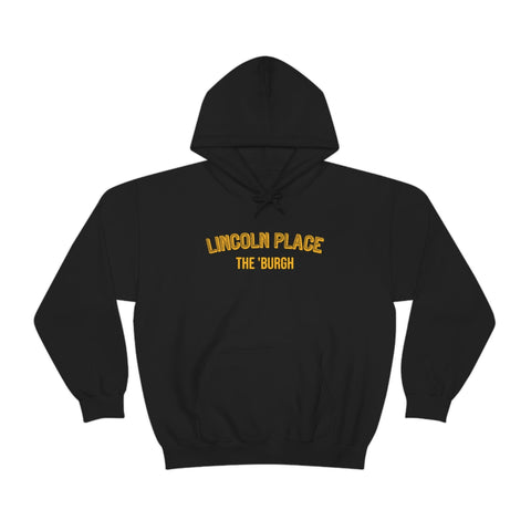 Pittsburgh Neighborhood - Lincoln Place - The 'Burgh Neighborhood Series -Hooded Sweatshirt Hoodie Printify Black S 