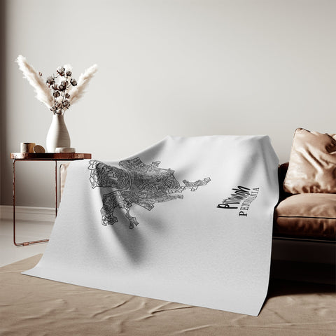 Pittsburgh Neighborhood Map - TT Style - Sweatshirt Blanket Home Decor - YinzerShop