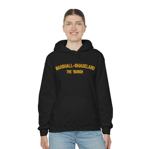 Pittsburgh Neighborhood - Marshall-Shadeland - The 'Burgh Neighborhood Series -Hooded Sweatshirt Hoodie Printify   