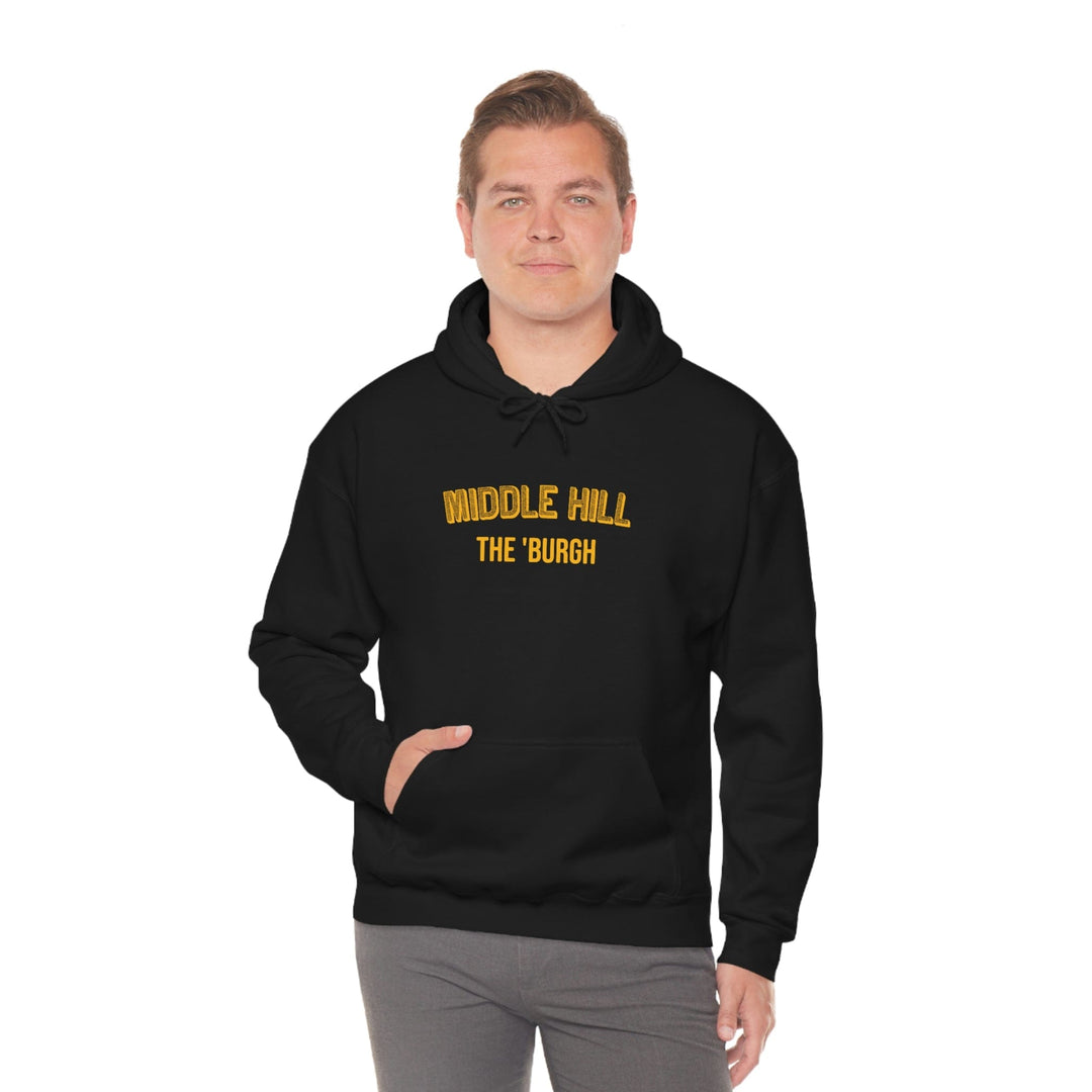 Pittsburgh Neighborhood - Middle Hill - The 'Burgh Neighborhood Series -Hooded Sweatshirt Hoodie Printify   