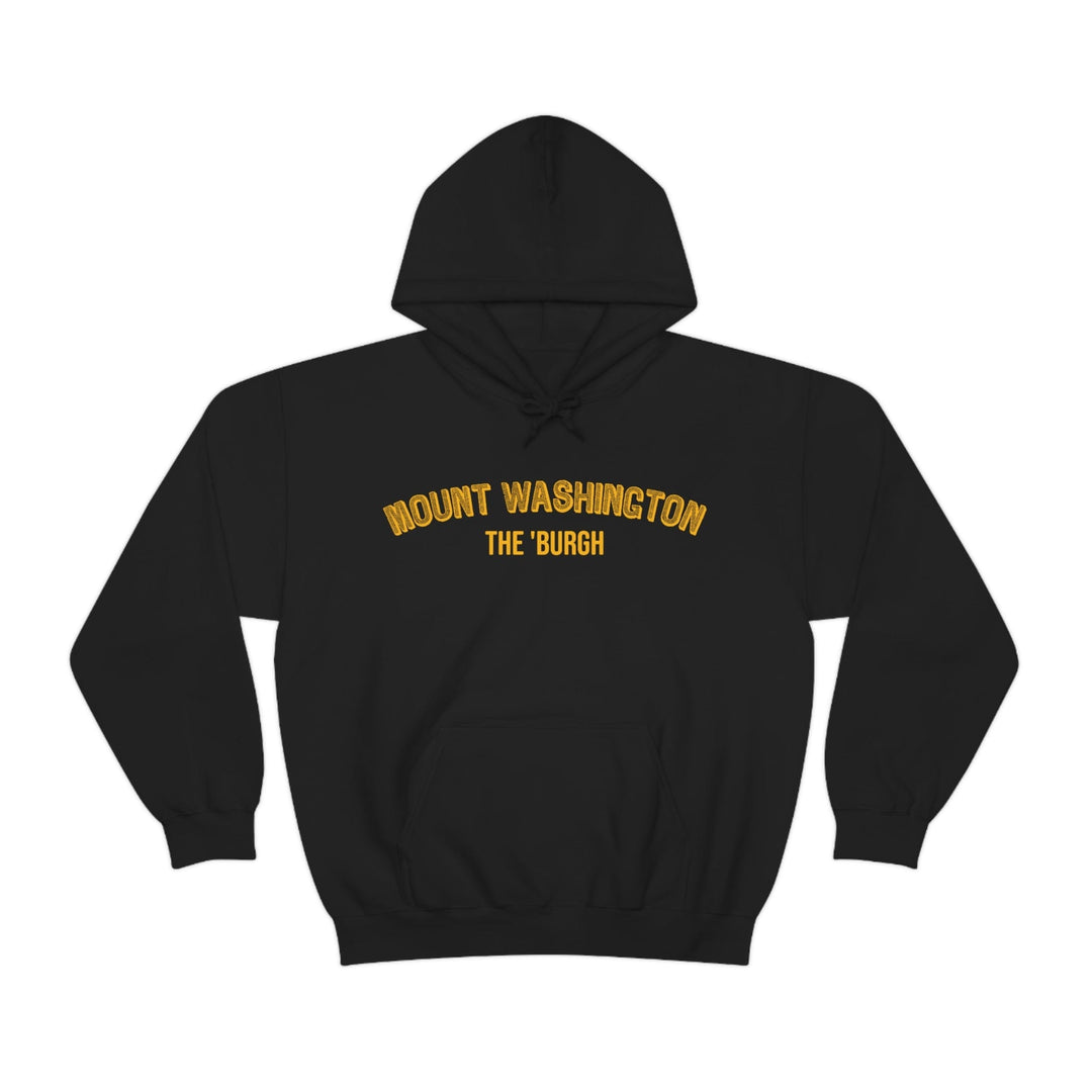 Pittsburgh Neighborhood - Mount Washington - The 'Burgh Neighborhood Series -Hooded Sweatshirt Hoodie Printify Black S 