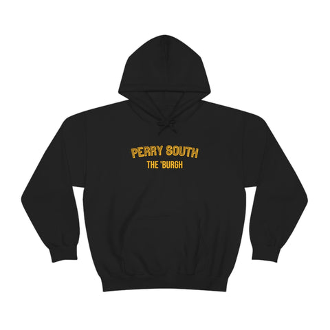 Pittsburgh Neighborhood - Perry South - The 'Burgh Neighborhood Series -Hooded Sweatshirt Hoodie Printify Black S 