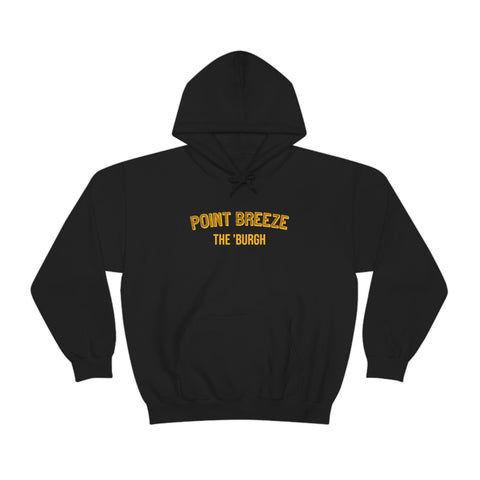 Pittsburgh Neighborhood - Point Breeze - The 'Burgh Neighborhood Series -Hooded Sweatshirt Hoodie Printify Black S 