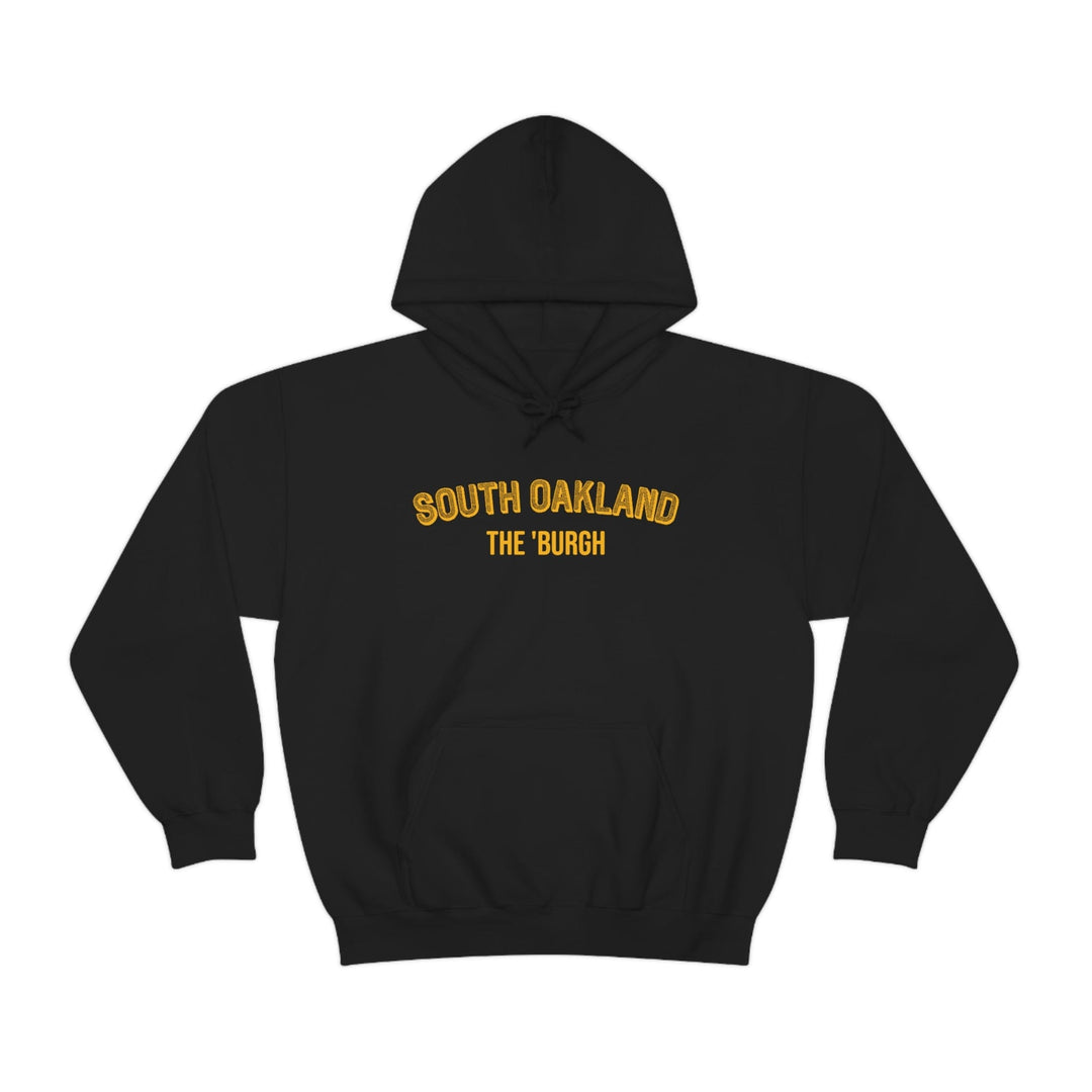 Pittsburgh Neighborhood - South Oakland - The 'Burgh Neighborhood Series -Hooded Sweatshirt Hoodie Printify Black S 