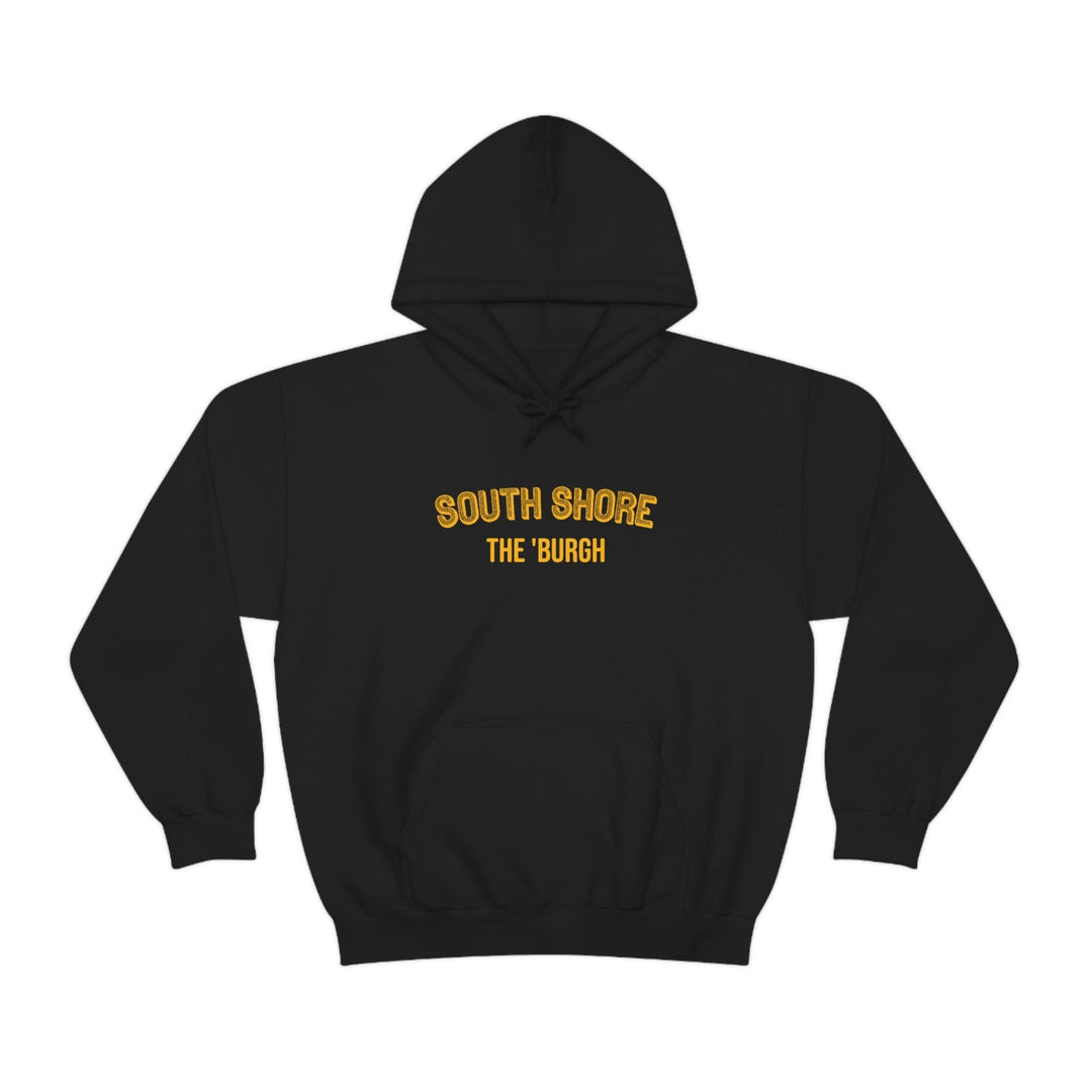 Pittsburgh Neighborhood - South Shore - The 'Burgh Neighborhood Series -Hooded Sweatshirt Hoodie Printify Black S 