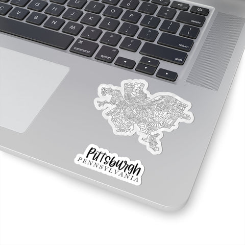 Pittsburgh Neighborhood Stickers - Colorful Vinyl Laptop Decals With Glossy Finish Paper Products - YinzerShop