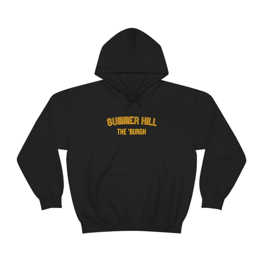 Pittsburgh Neighborhood - Summer Hill - The 'Burgh Neighborhood Series -Hooded Sweatshirt Hoodie Printify Black S 