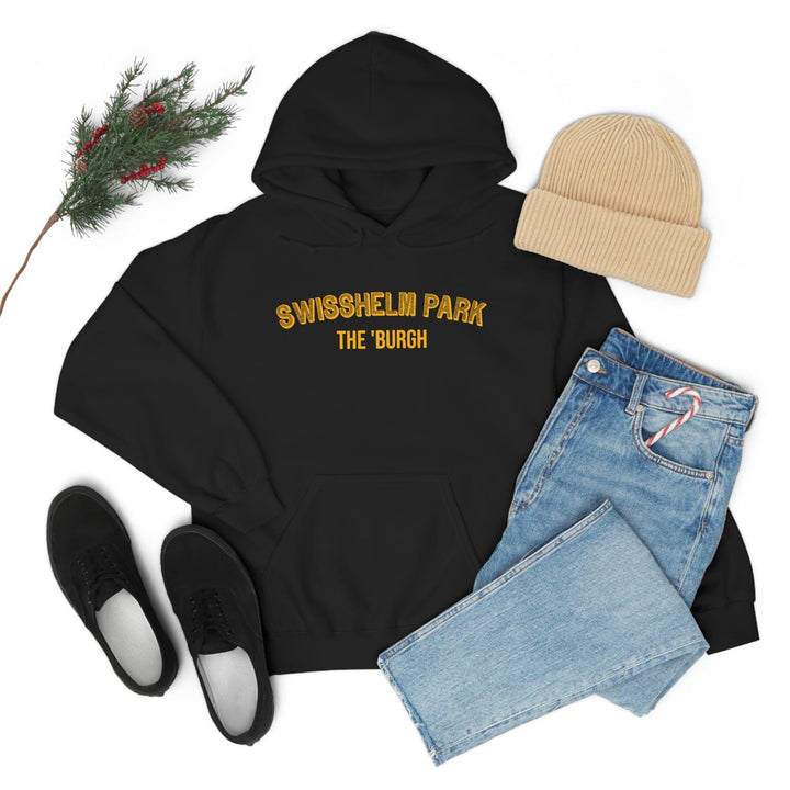 Pittsburgh Neighborhood - Swisshelm Park - The 'Burgh Neighborhood Series -Hooded Sweatshirt Hoodie Printify   