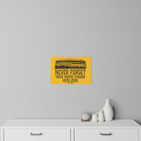 Pittsburgh Never Forget Three River Stadium - Wall Decal Wall Decal - YinzerShop