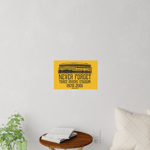 Pittsburgh Never Forget Three River Stadium - Wall Decal Wall Decal - YinzerShop