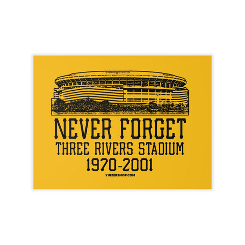 Pittsburgh Never Forget Three River Stadium - Wall Decal Wall Decal - YinzerShop