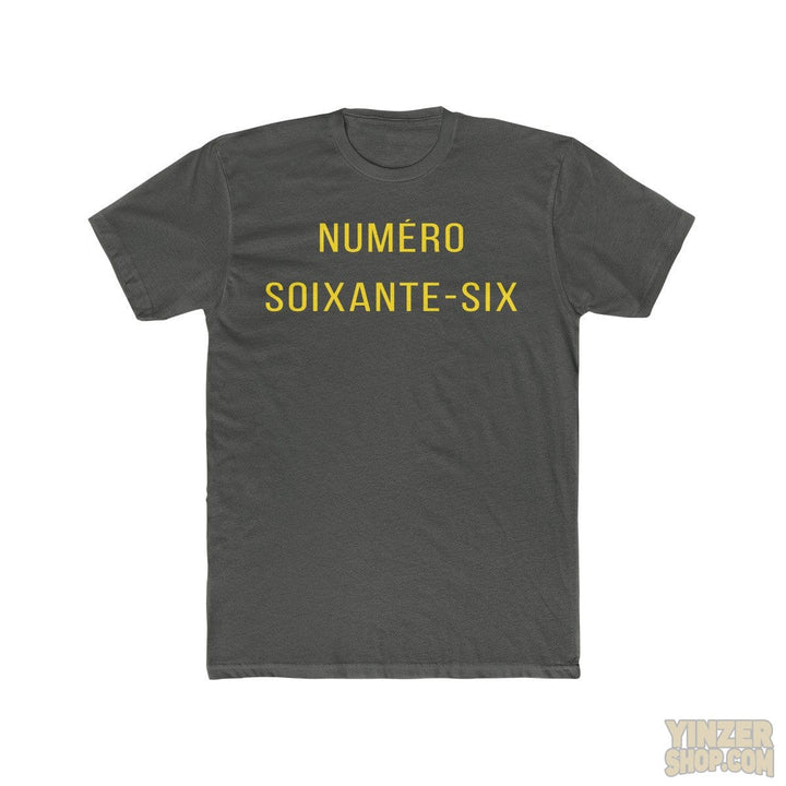 Pittsburgh NUMERO SOIXANTE-SIX (#66) T-Shirt T-Shirt Printify Solid Heavy Metal S 
