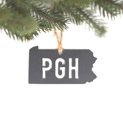 "PGH" Pittsburgh, Pennsylvania Ornament