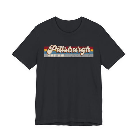 Pittsburgh PA Retro - Unisex Jersey Short Sleeve Tee T-Shirt - YinzerShop