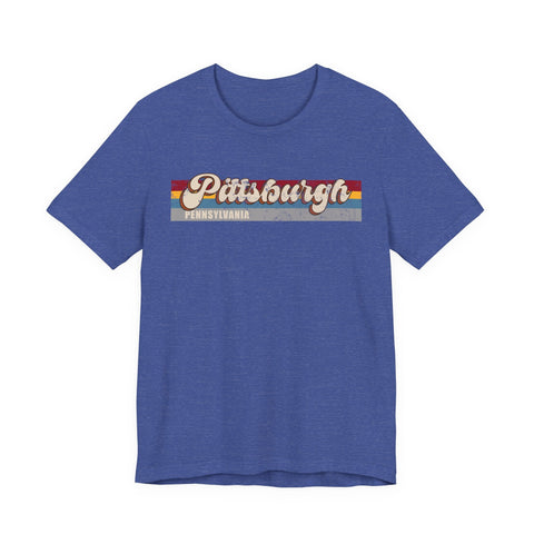 Pittsburgh PA Retro - Unisex Jersey Short Sleeve Tee T-Shirt - YinzerShop