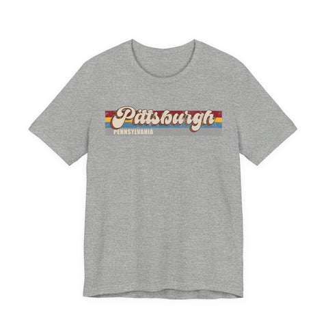 Pittsburgh PA Retro - Unisex Jersey Short Sleeve Tee T-Shirt - YinzerShop