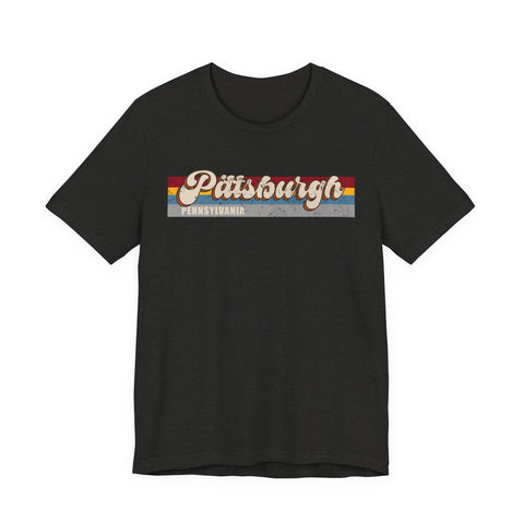 Pittsburgh PA Retro - Unisex Jersey Short Sleeve Tee T-Shirt - YinzerShop