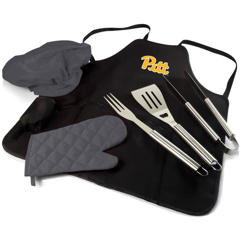 Pittsburgh Panthers - BBQ Apron Tote Pro Grill Set Licensed - YinzerShop