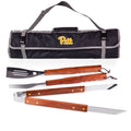Pittsburgh Panthers BBQ Tote Grill Set - 3 Piece Stainless Steel BBQ Tools Licensed - YinzerShop