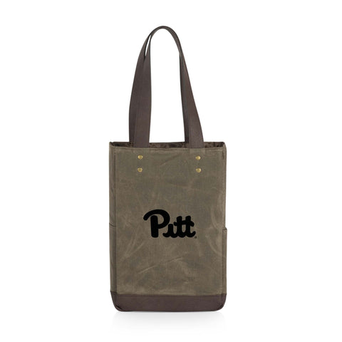 Pittsburgh Panthers Insulated Wine Cooler Bag - 2 Bottle Portable Wine Tote Licensed - YinzerShop