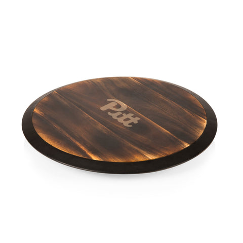 Pittsburgh Panthers Lazy Susan Tray – Rotating Acacia Wood Serving Platter Licensed - YinzerShop