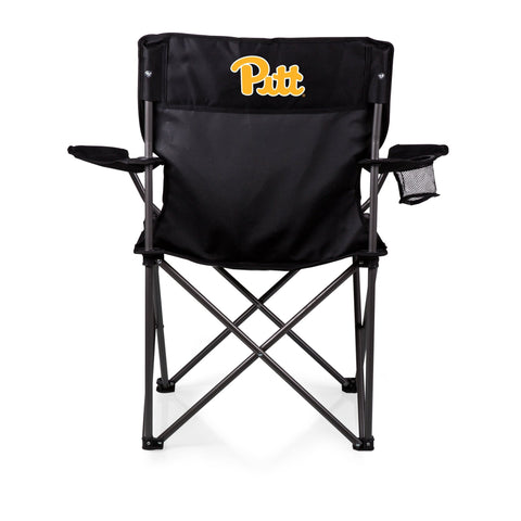 Pittsburgh Panthers Portable Camping Chair - Folding Beach Seat with Mesh Cup Holder Licensed - YinzerShop
