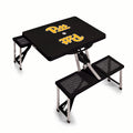 Pittsburgh Panthers Portable Folding Picnic Table - Compact Camping Table with Seats & Beach Umbrella Hole Licensed - YinzerShop