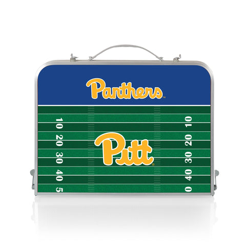 Pittsburgh Panthers Portable Folding Table – Mini Picnic Table, Lightweight Aluminum Licensed - YinzerShop