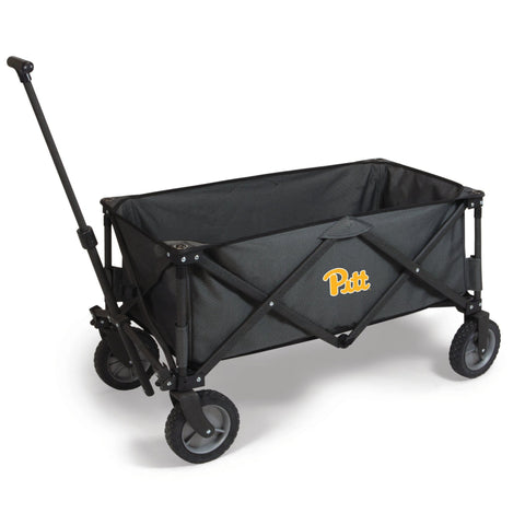 Pittsburgh Panthers Portable Utility Wagon - Heavy Duty Folding Wagon With Telescoping Handle Licensed - YinzerShop