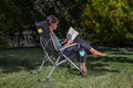 Pittsburgh Panthers Rocking Camp Chair - Foldable Camping Chair With Steel Frame Licensed - YinzerShop