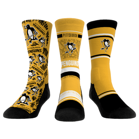 Pittsburgh Penguins - 3-Pack Socks - YinzerShop