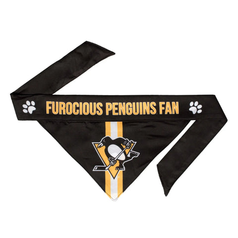 Pittsburgh Penguins Bandana - Soft Cotton Pet Bandana | Adjustable Sports Pet Apparel Pet Bandana - YinzerShop