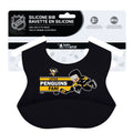 Pittsburgh Penguins Bib – Silicone Baby Bib with Adjustable Neck Strap & Spill Proof Pocket Bibs - YinzerShop