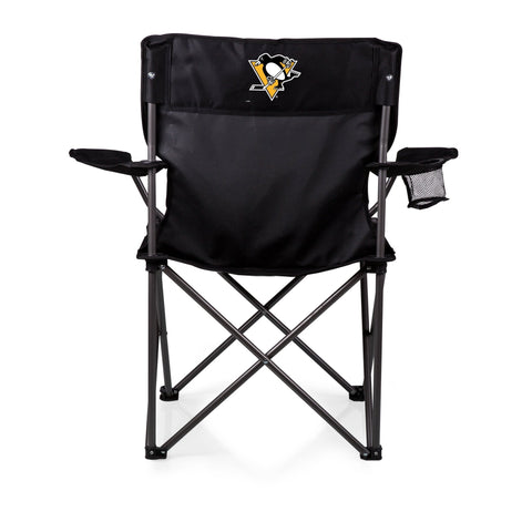 Pittsburgh Penguins Camp Chair – Folding Camping Chair with Mesh Drink Holder Licensed - YinzerShop